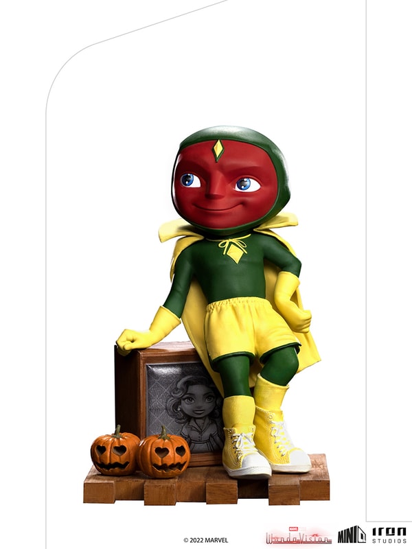 Iron Studios - MiniCo - Marvel - WandaVision - Vision (Halloween Version) Statue 15cm - flash vidéo