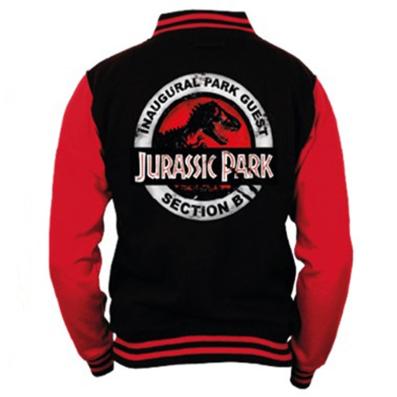 Jursssic Park - Veste Noire et Rouge pour Hommes - S