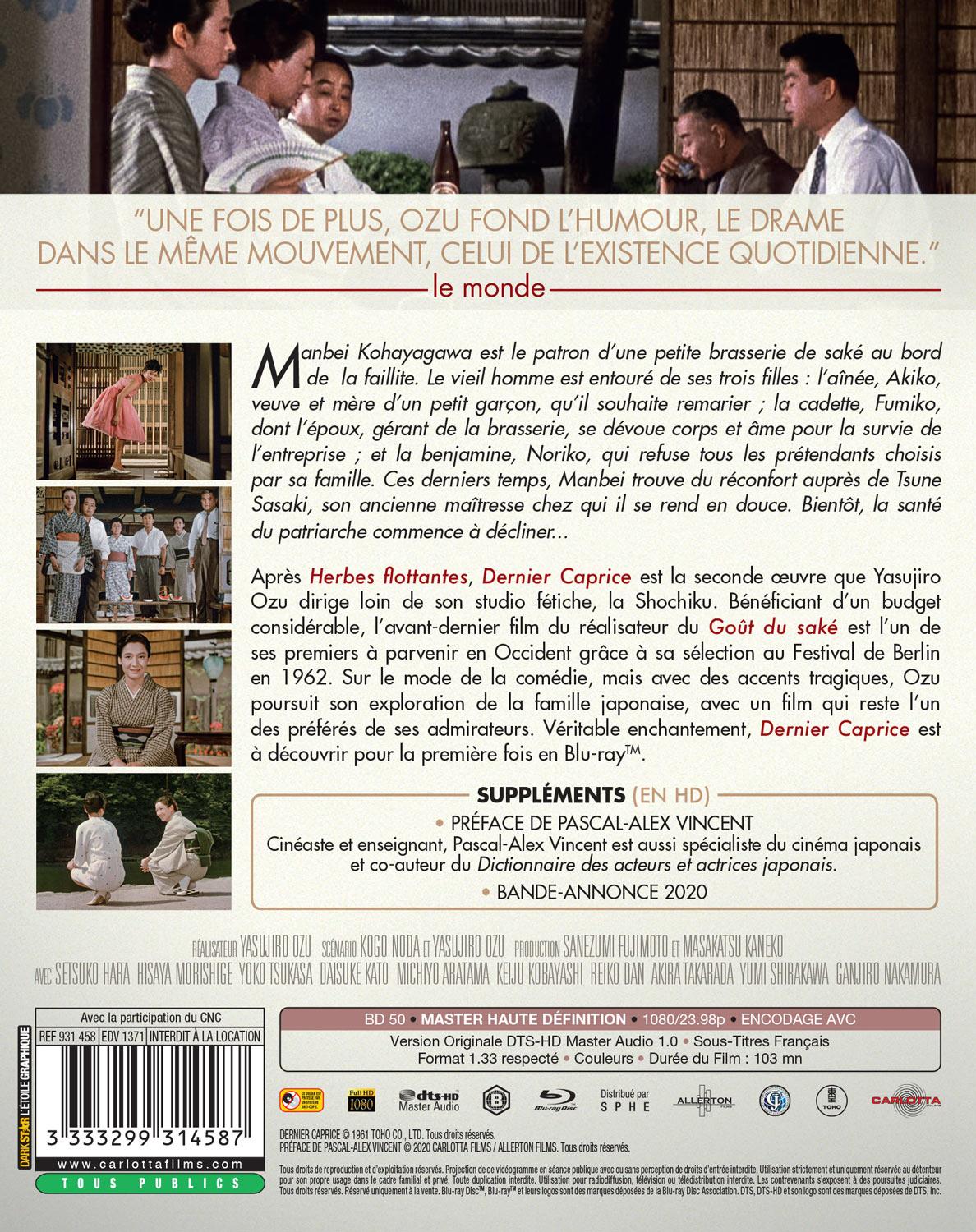 Dernier caprice [Blu-ray]