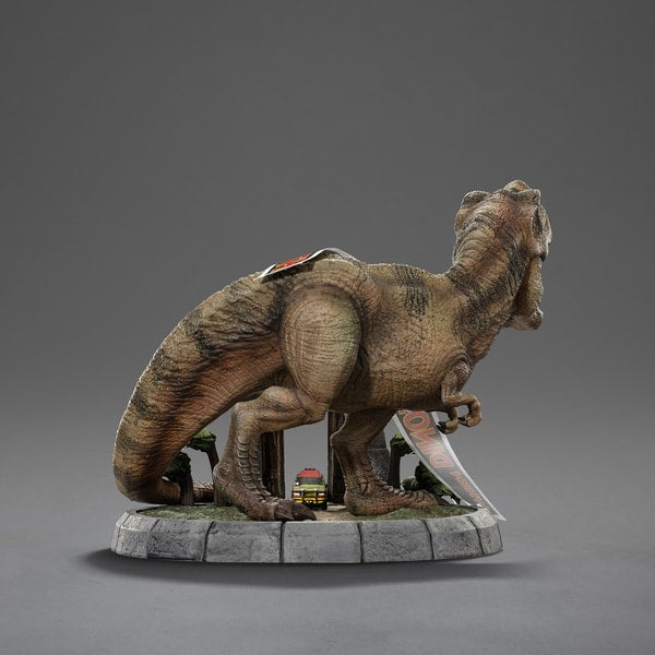 Iron Studios - MiniCo - Jurassic Park - T-Rex Deluxe Statue 15cm - flash vidéo