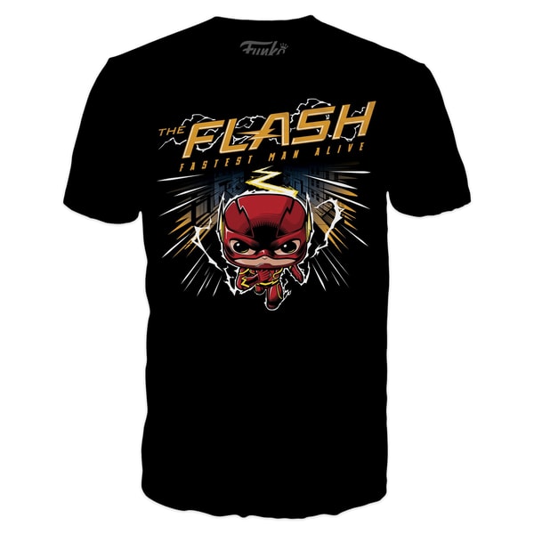 Funko Pop! & Tee: DC Comics - The Flash - M - flash vidéo