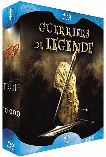 Coffret guerriers de légende - 300 + 10 000 + Troie [Blu-ray]