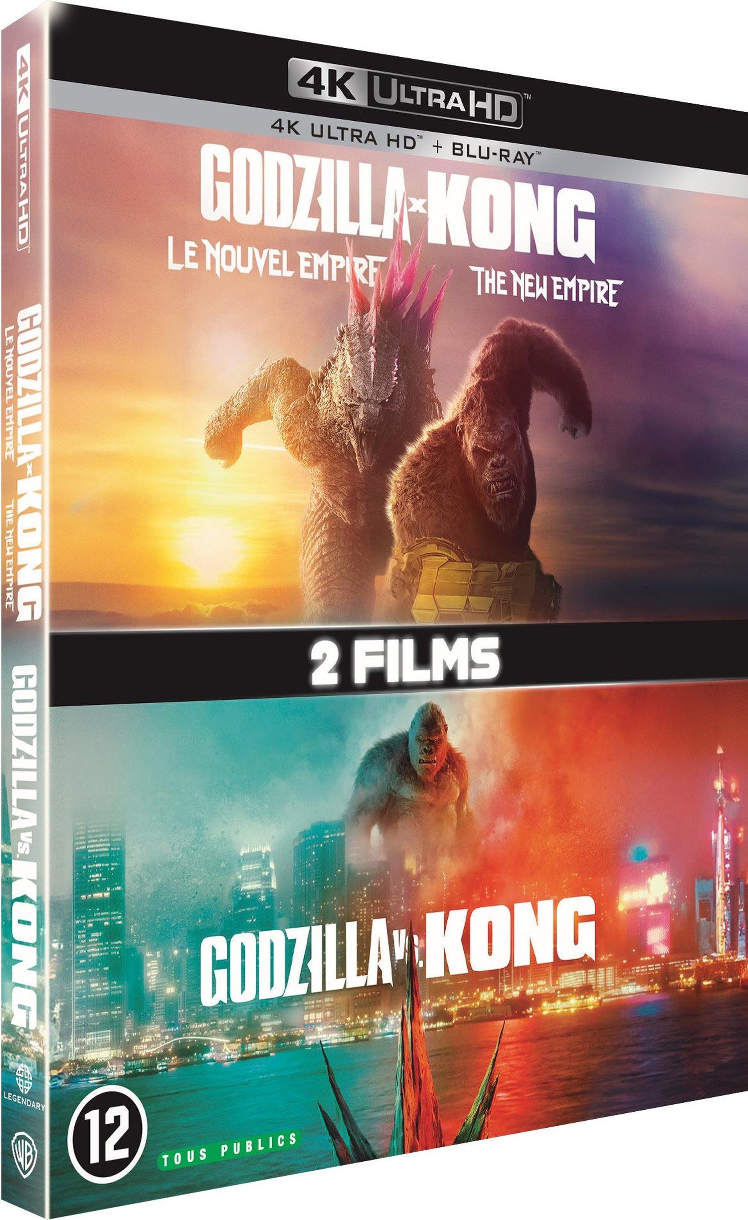 Godzilla vs Kong + Godzilla x Kong : Le Nouvel Empire [4K Ultra HD]
