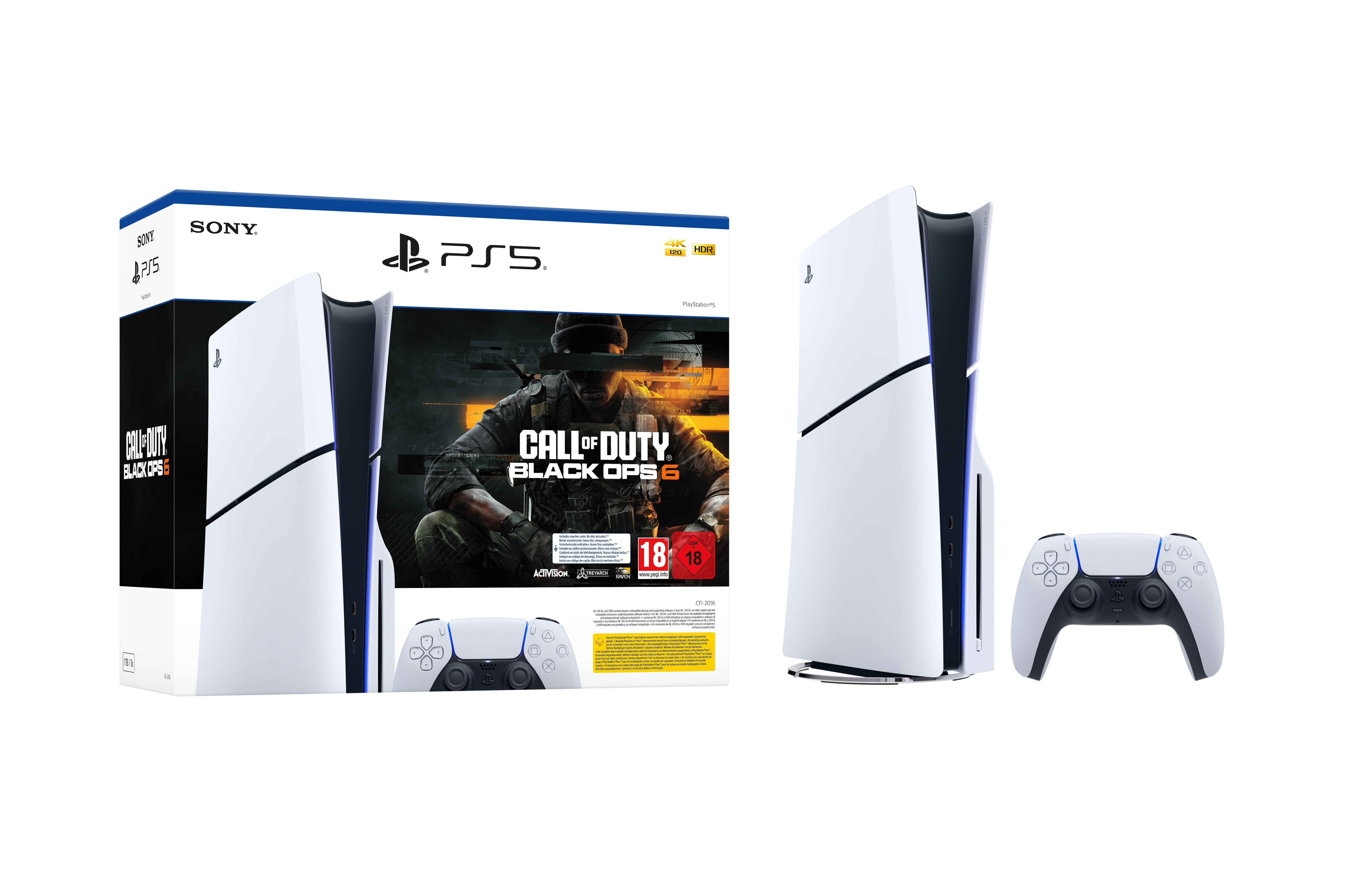 PlayStation 5 White (Slim Model) + Call of Duty: Black Ops 6