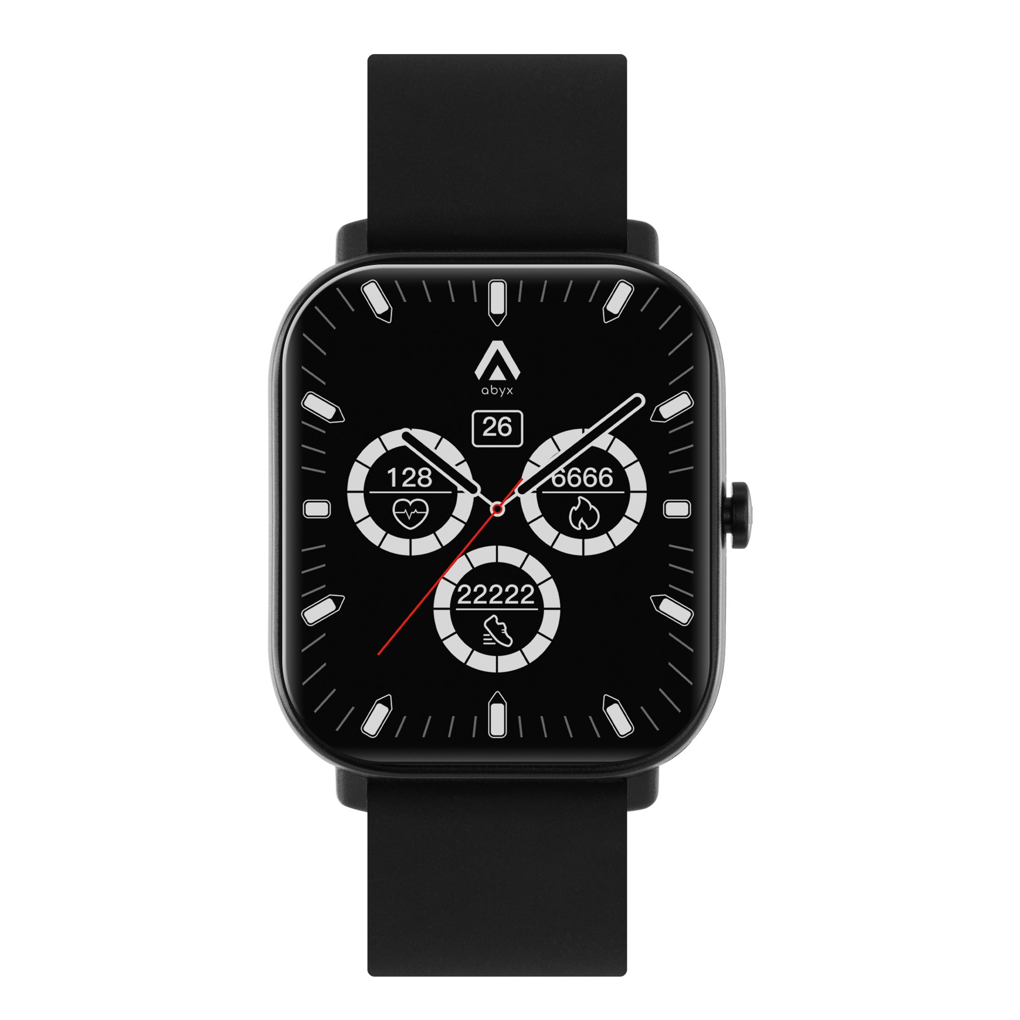 Abyx Fit - Ozone 3 - Montre connectée - Noire - flash vidéo