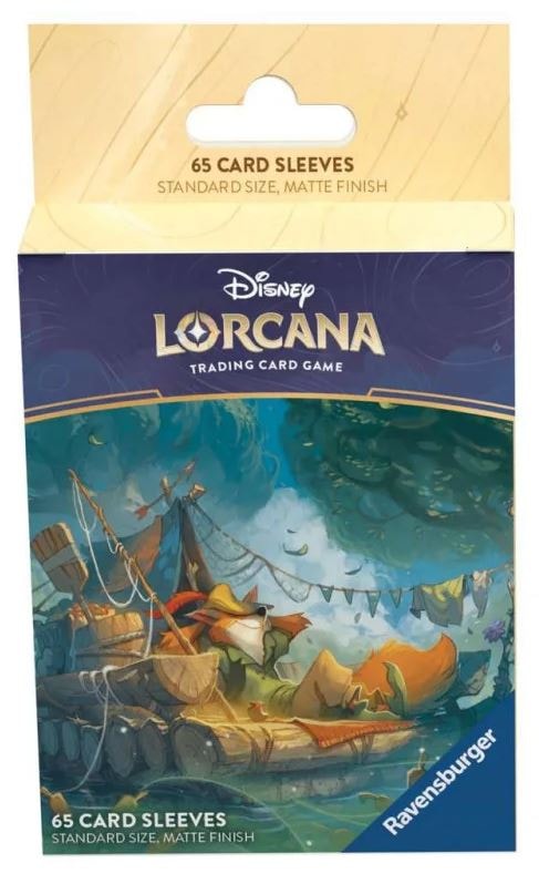 Disney Lorcana JCC : Les Terres d'Encres - Pack de 65 Protèges-cartes Robin des Bois