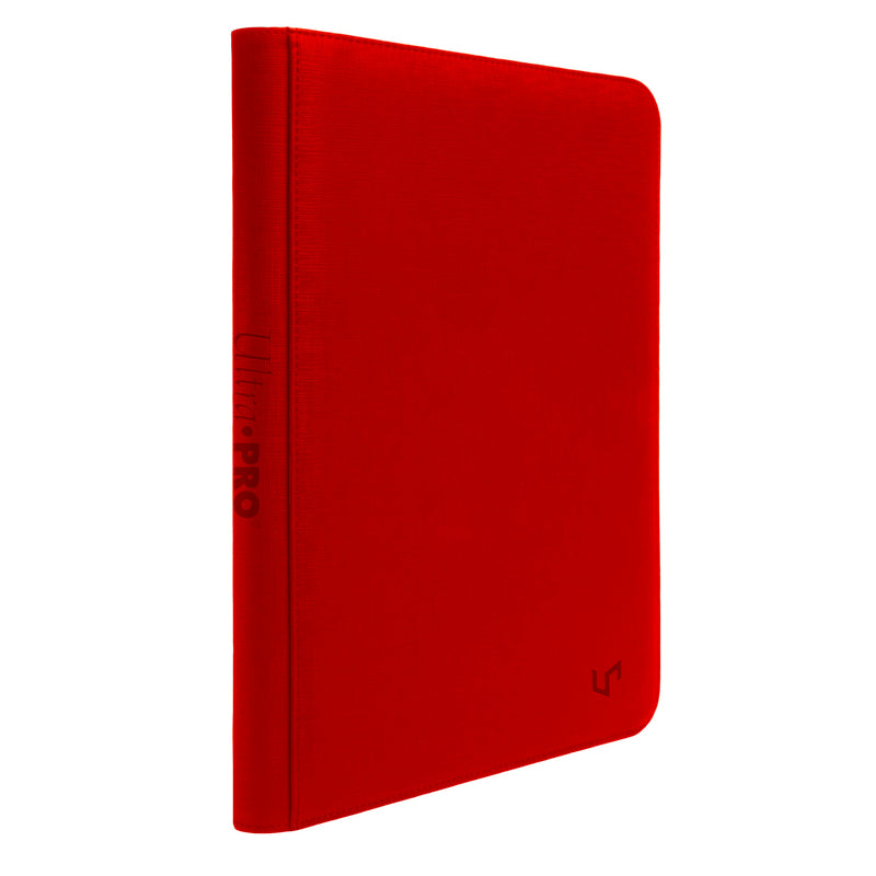 Ultra Pro - Classeur Pro-Binder haut de gamme à fermeture éclair à 9 pochettes rouge