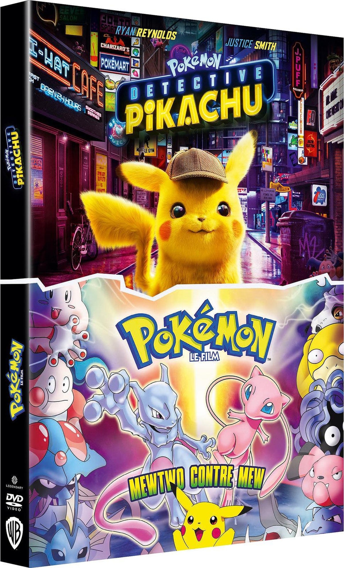 Pokémon - Détective Pikachu + Pokémon le Film : Mewtwo contre Mew [DVD]
