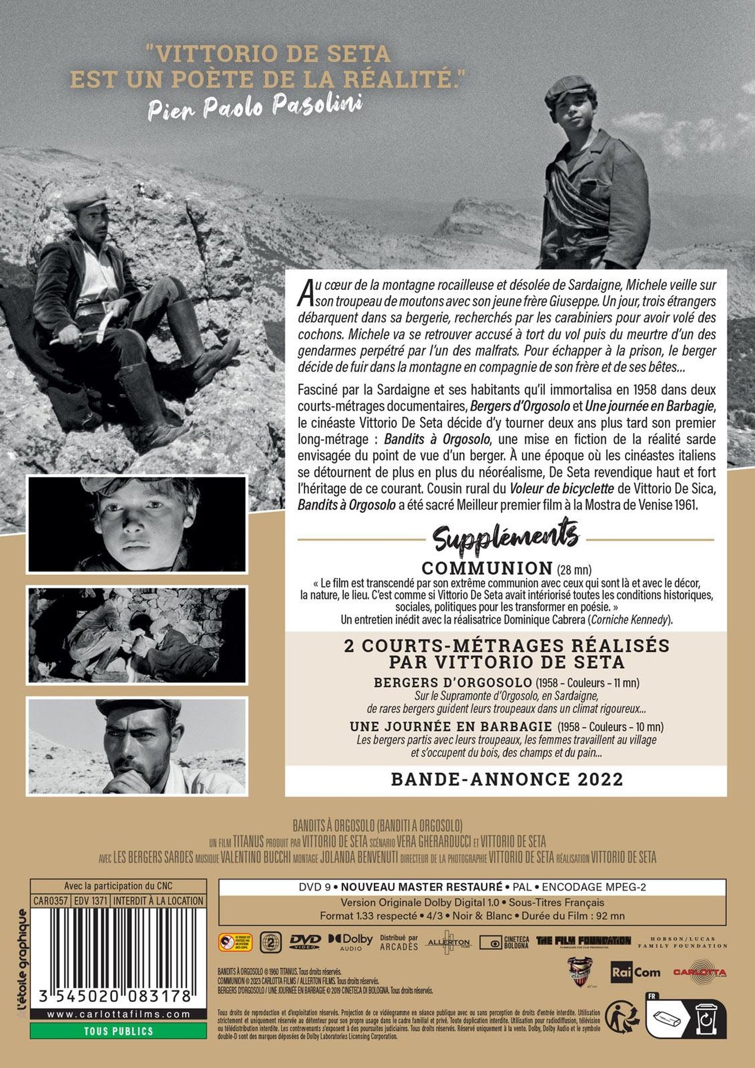 Bandits à Orgosolo [DVD]