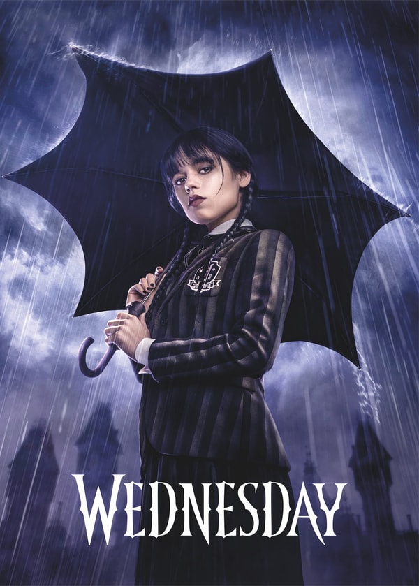 Netflix - Mercredi - Poster - Mercredi 50x70cm - flash vidéo