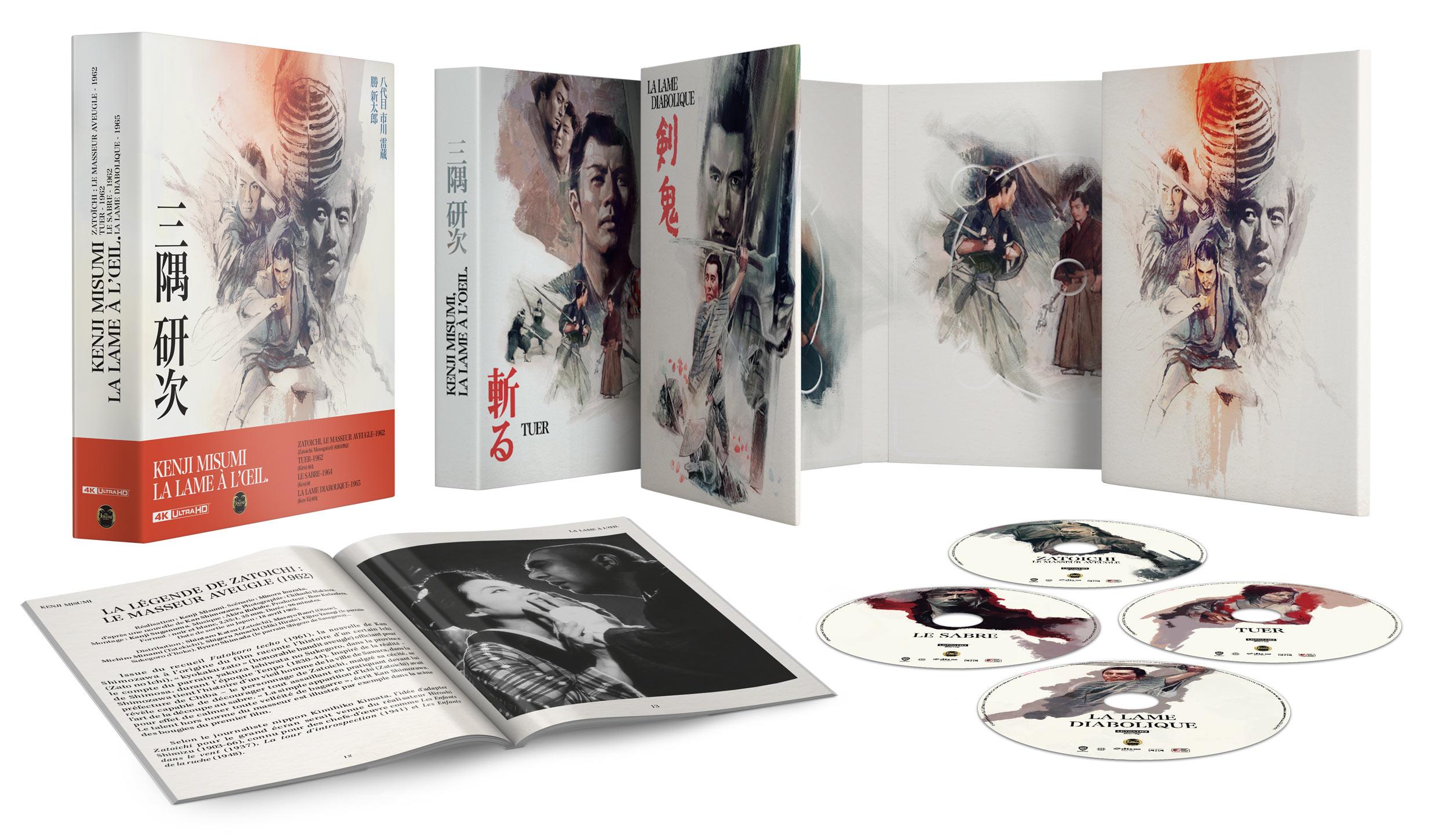 Kenji Misumi : La Lame à l'oeil - Coffret 4 films [4K Ultra HD]