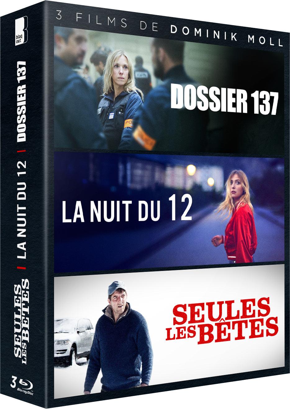 Dominik Moll en 3 films : Seules les bêtes + La Nuit du 22 + Dossier 137 [Blu-ray]