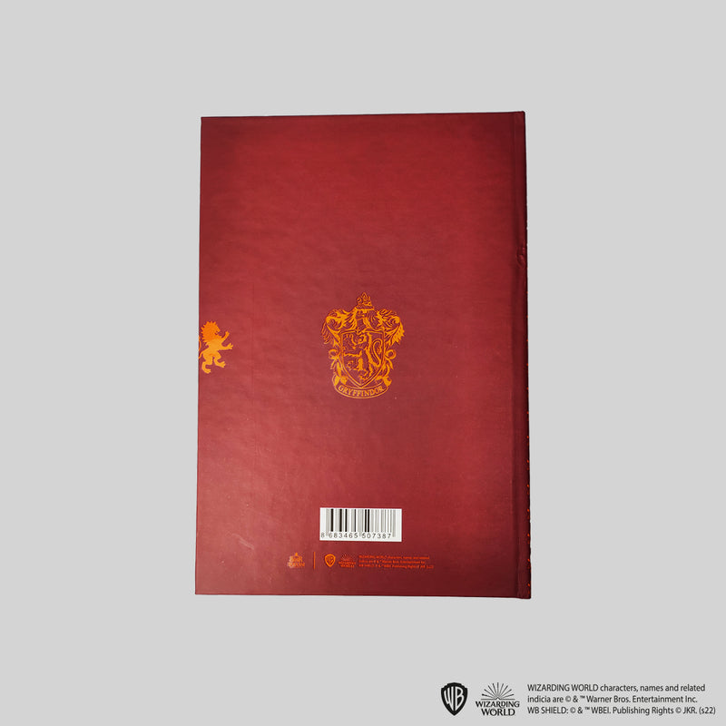 Wizarding World - Harry Potter - Cahier Rigide A5 - Gryffondor
