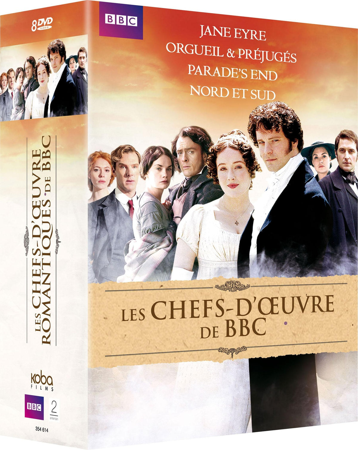 Chefs-d'oeuvre de la BBC : Orgueil & préjugés + Jane Eyre + Nord & Sud + Parade's End [DVD]