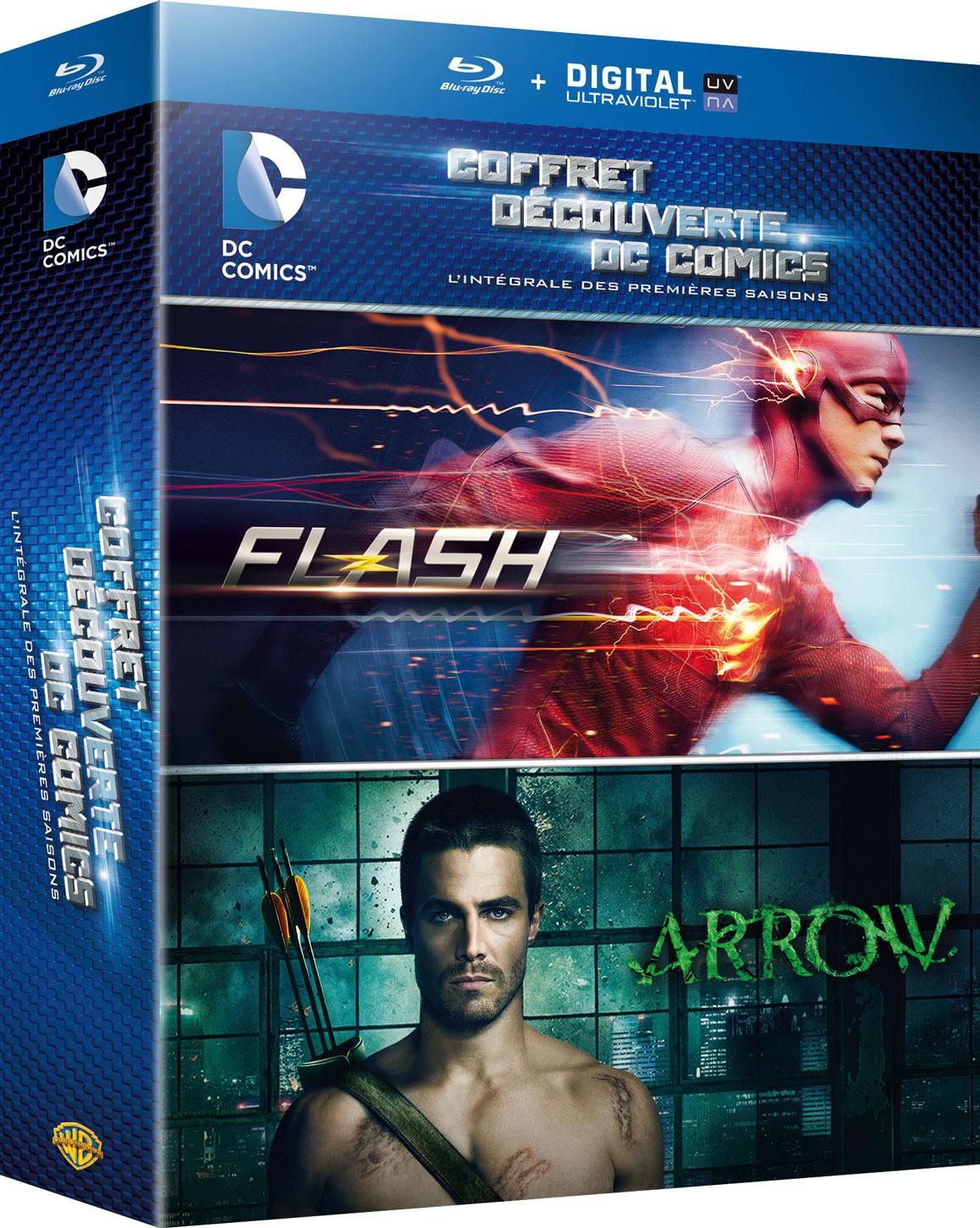 Coffret découverte DC Comics, l'intégrale des premières saisons : Flash + Arrow [Blu-ray]