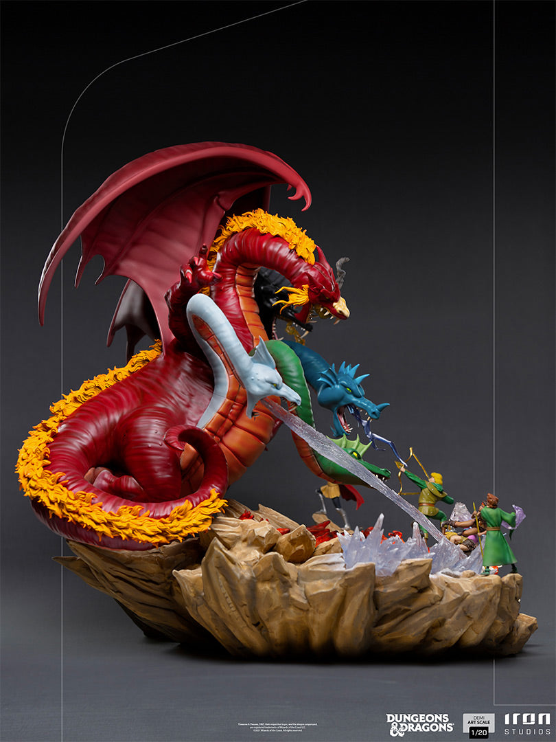 Iron Studios - Demi Art Scale 1/20 - Donjons et Dragons - Tiamat Battle Diorama Statue 56cm