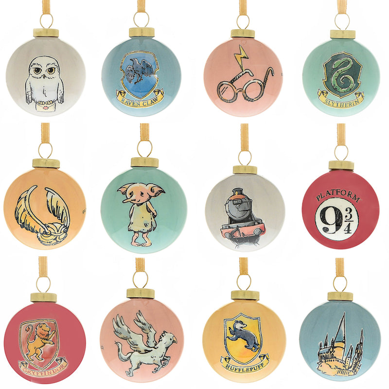 Harry Potter - Lot de 12 Mini Boules de Noël