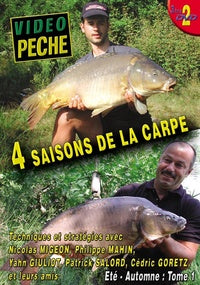 4 saisons de la carpe : Techniques et stratégies avec Nicolas Migeon, Philippe Mahin, Yahn Giulio [DVD]