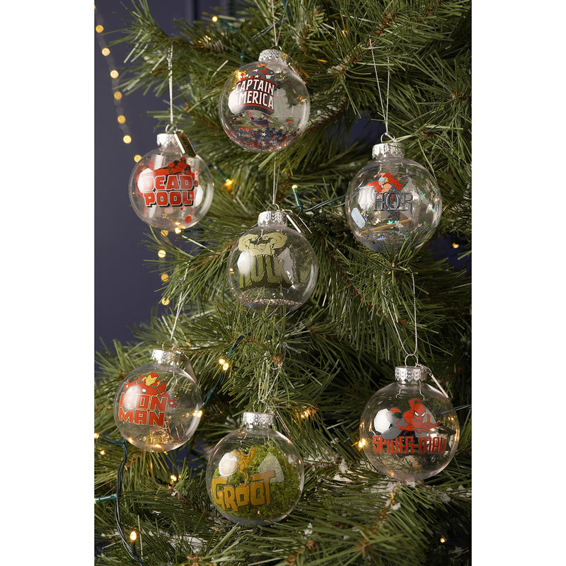Marvel - The Avengers - Lot de 7 Boules de Noël Garnies