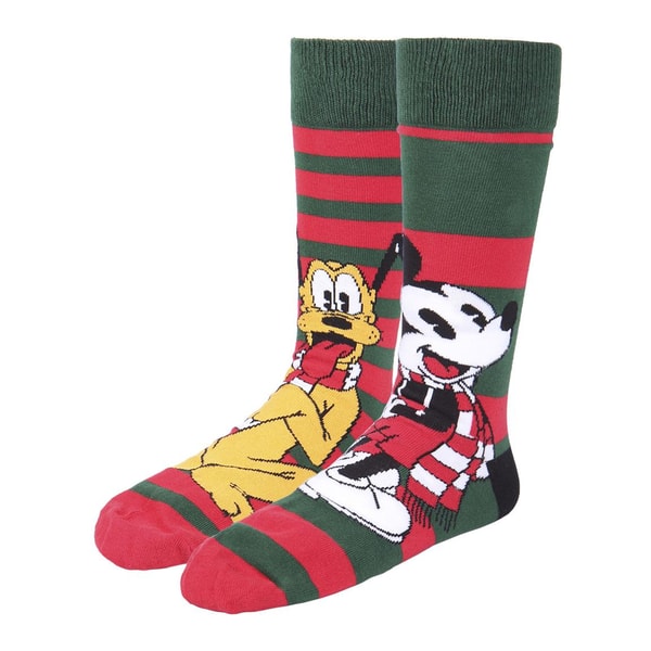 Disney - Pack de 3 paires de chaussettes Mickey Noël (Taille 40-46)