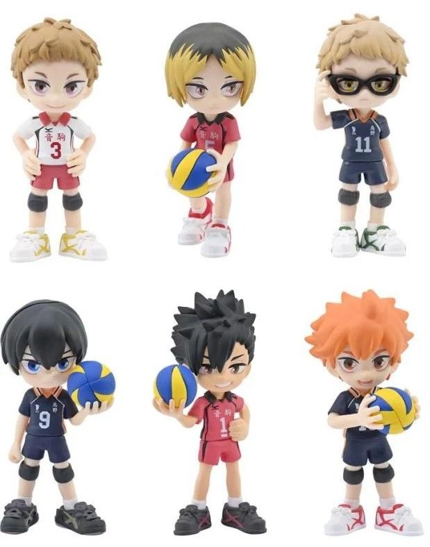 YuMe Anime Figures Blind Box - Display de figurines Haikyu (6 unités)