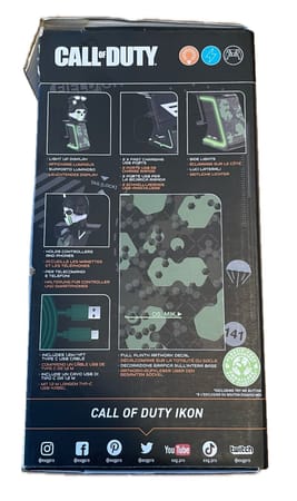 Cable Guys Ikon - Call of Duty - Ghost Logo Support Lumineux Chargeur pour Téléphone et Manette - flash vidéo