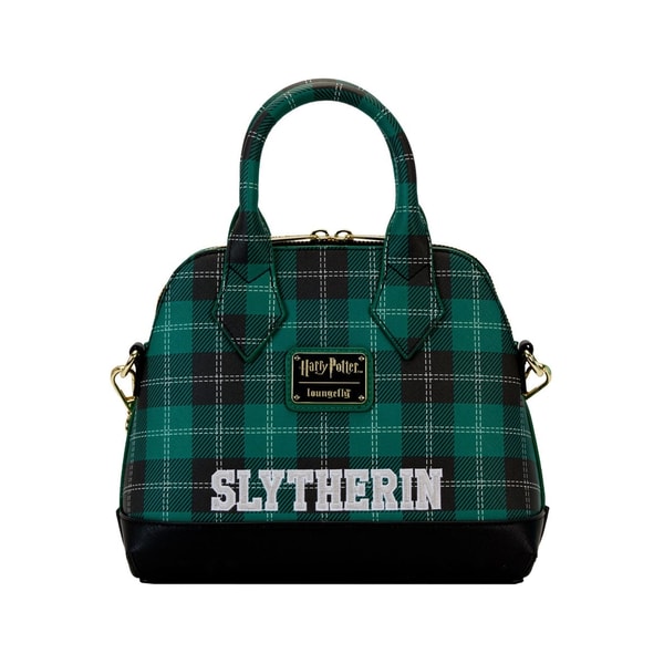Loungefly: Wizarding World - Harry Potter - Slytherin "Varsity" Plaid Crossbody Bag - flash vidéo