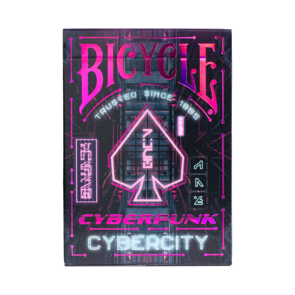 Bicycle - Carte de jeu Standard 56 pièce(s) Cyberpunk Cyber City - flash vidéo