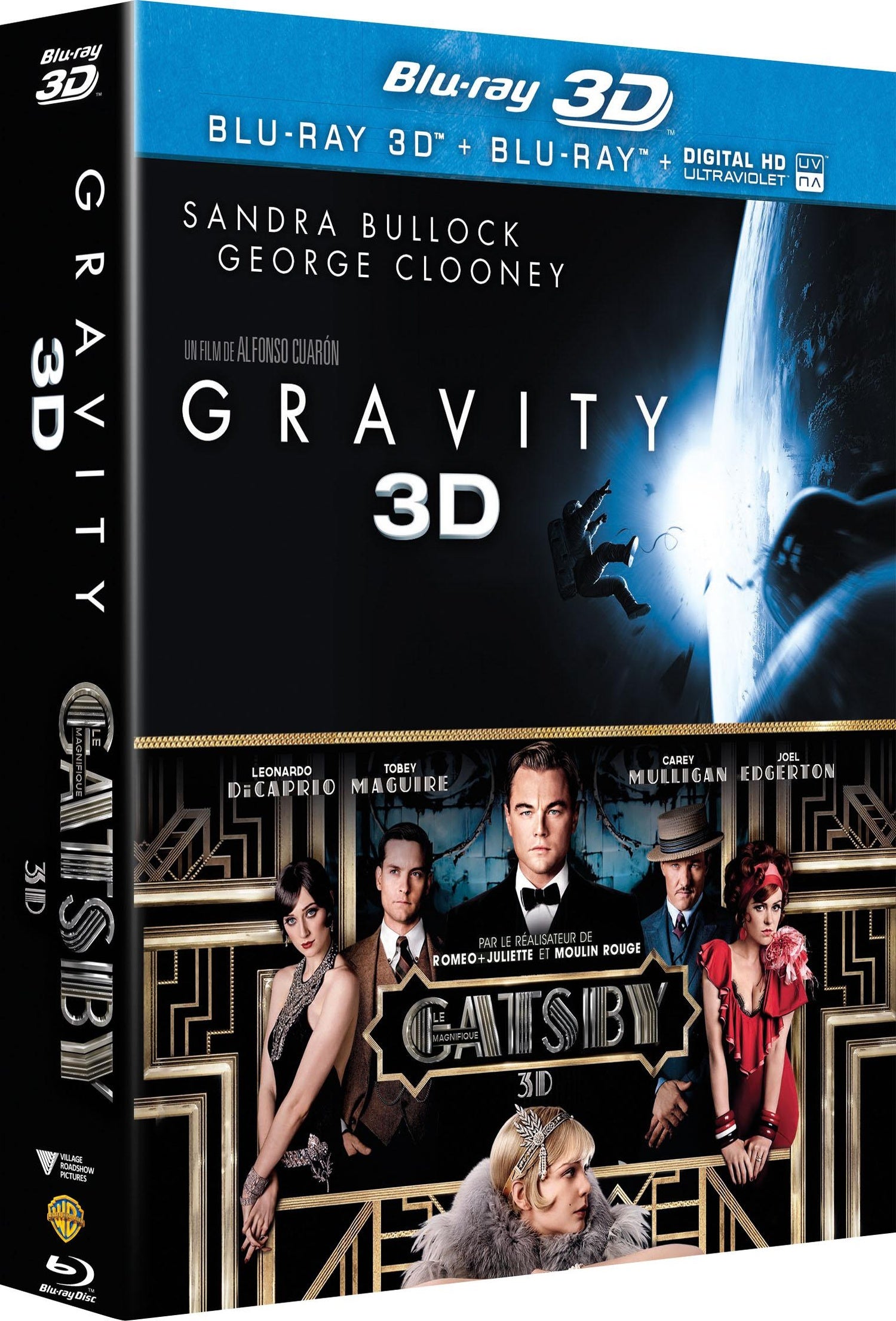 Gravity 3D + Gatsby le magnifique 3D [Blu-ray 3D]