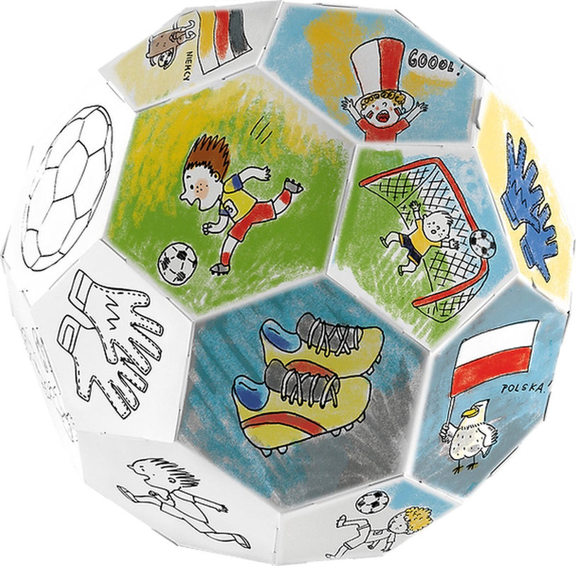 Monumi - Modèle 3D à monter et colorier "Football"