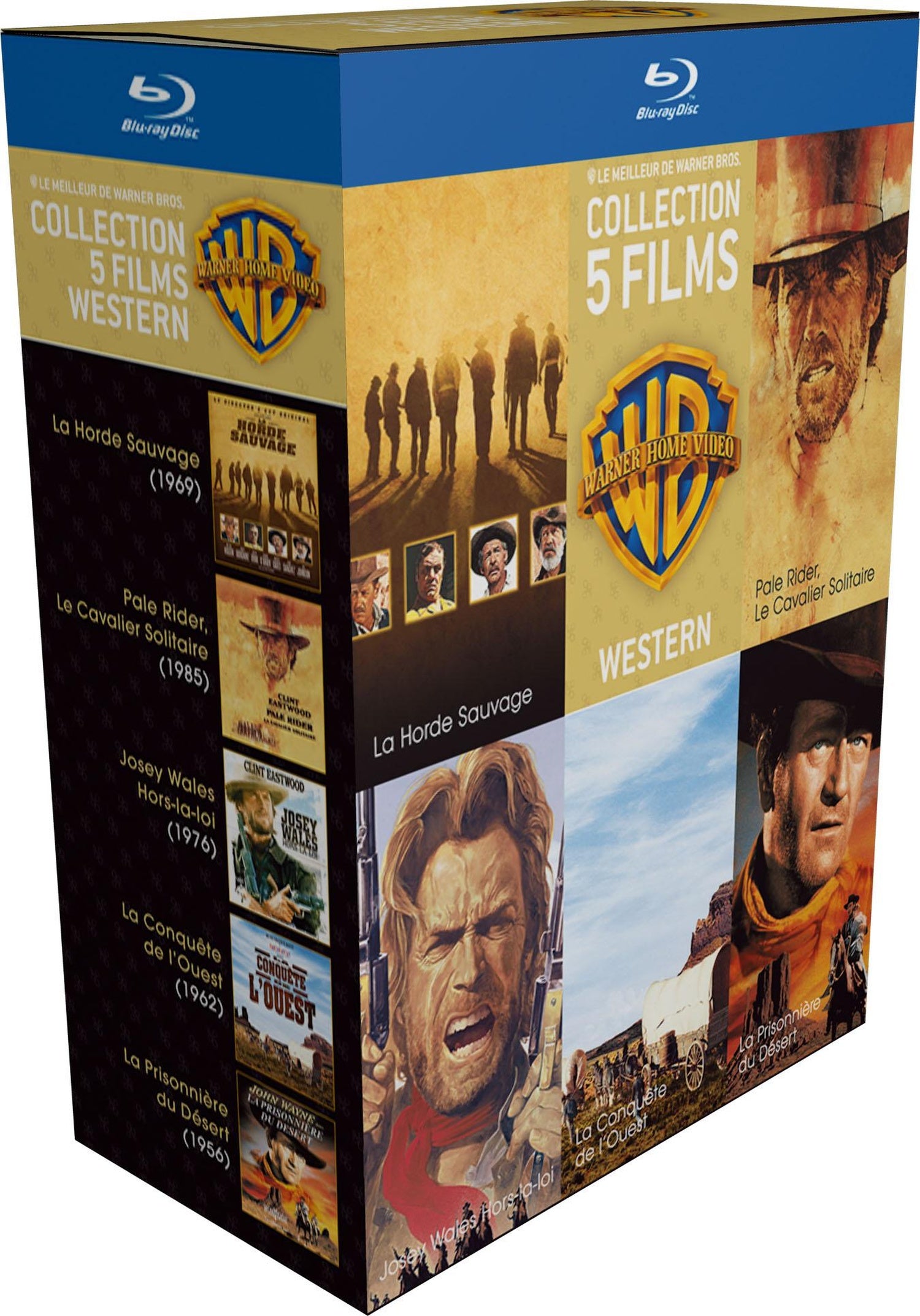 90 ans Warner - Coffret 5 films - Western [Blu-ray]