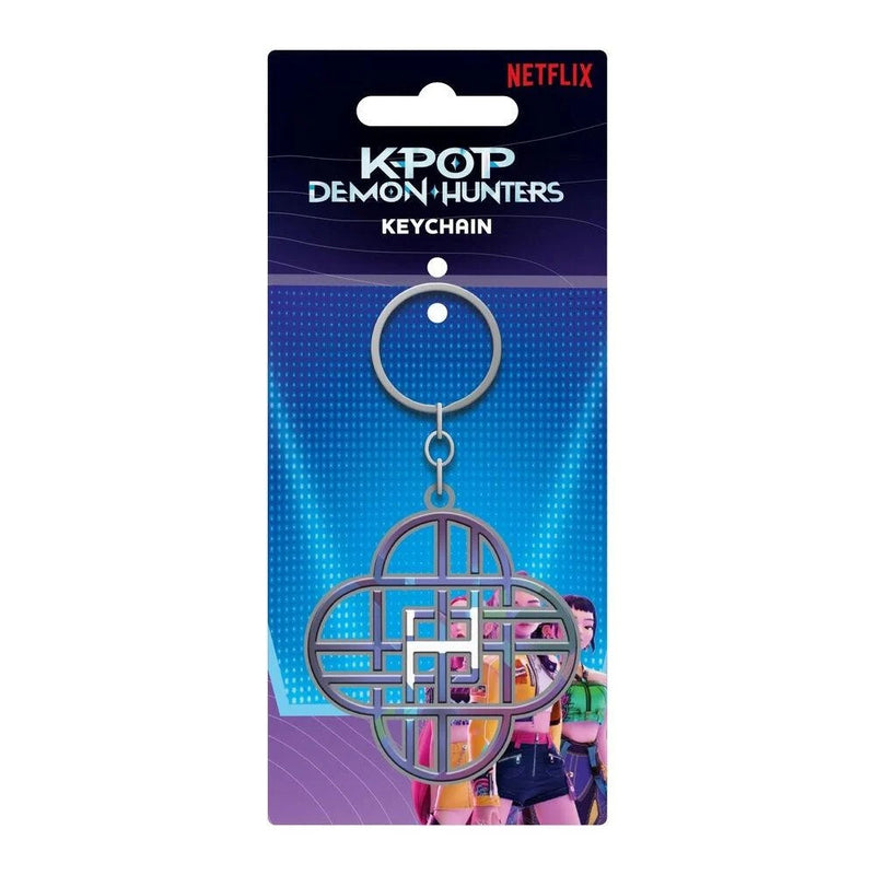 KPop Demon Hunters - Porte-clés en métal Logo de Huntrix