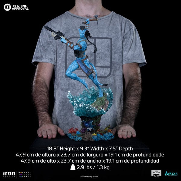 Iron Studios - BDS Art Scale 1/10 - Avatar : La Voie de l'eau - Jake Sully Statue 48cm - flash vidéo