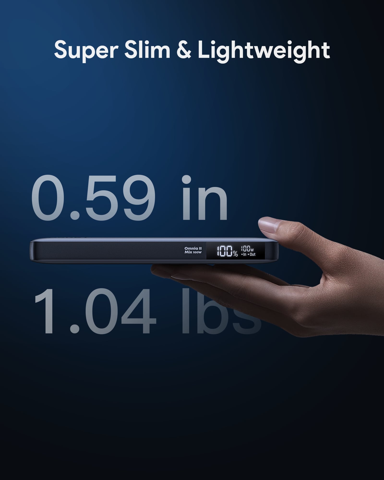 Aukey - Power Bank Noire Sprint X 20000mAh 100W Charge rapide
