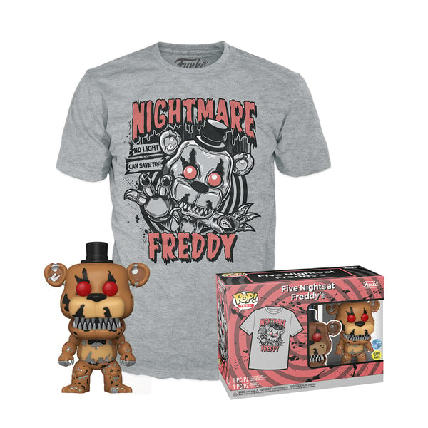 Funko Pop! & Tee: Five Nights at Freddy's - Nightmare Freddy (Glow in the Dark) - M - flash vidéo