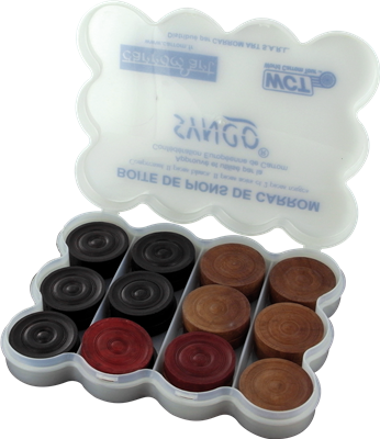 Carrom : Set de 24 pions