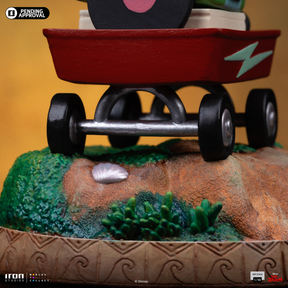 Iron Studios - Art Scale 1/10 - Disney Classics - Stitch King of Rock Statue 17cm - flash vidéo