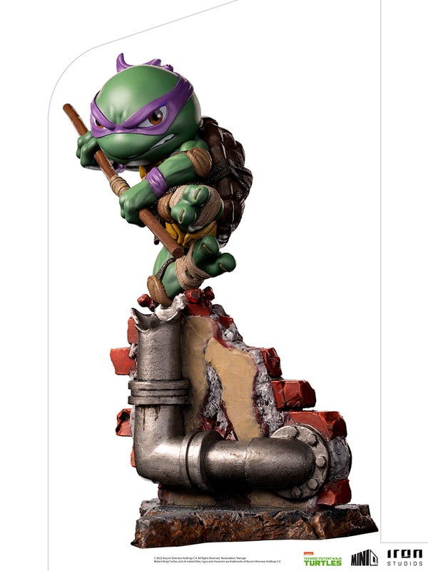 Iron Studios - MiniCo - Teenage Mutant Ninja Turtles - Donatello Statue 15cm - flash vidéo