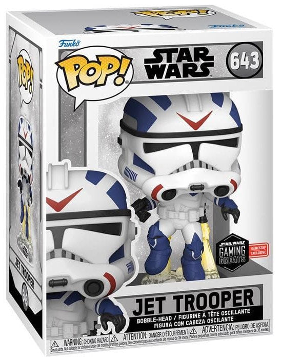 Funko Pop! Star Wars: Star Wars Gaming Greats - Jet Trooper - Gamestop Exclusive - flash vidéo
