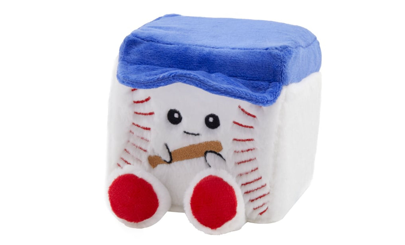 MGM - Squarepal - Peluche à mémoire de forme Baseball 10cm