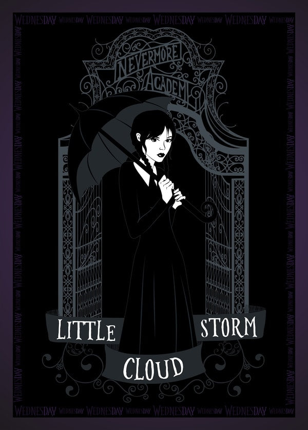 Netflix - Mercredi - Poster - L'entrée de Nevermore 50x70cm - flash vidéo