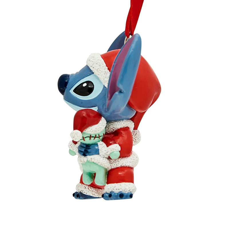 Disney - Décoration Suspendue en Résine - Stitch Père Noël