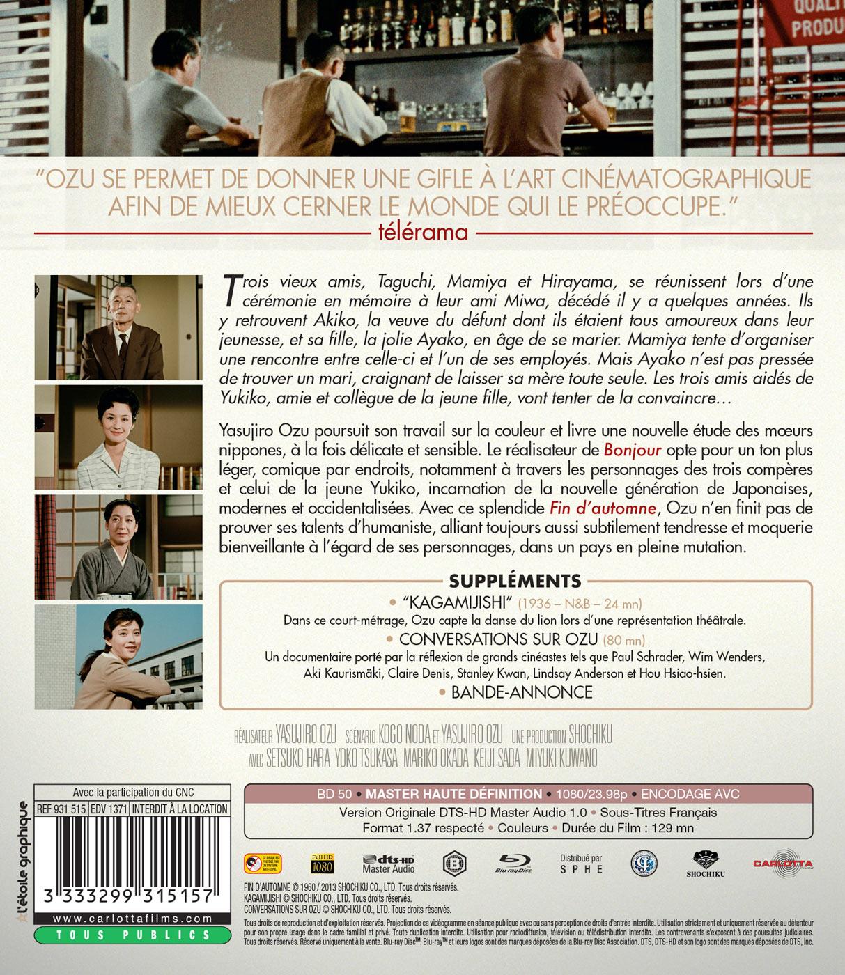 Fin d'automne [Blu-ray]