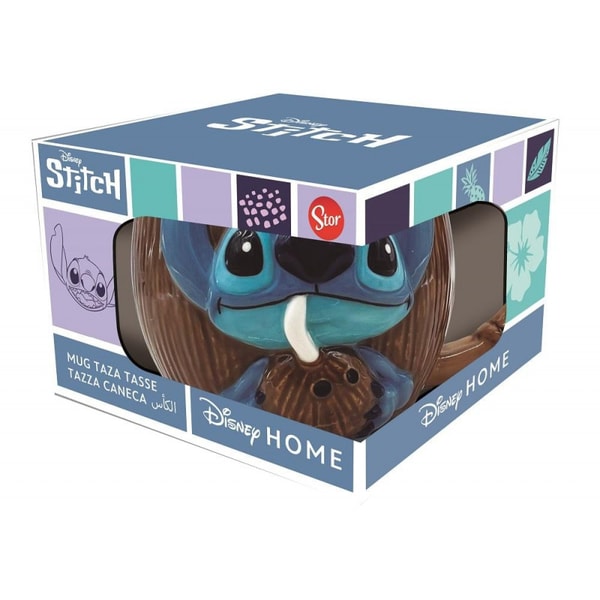 Disney - Tasse 3D en céramique Stitch Noix de Coco - 414ml