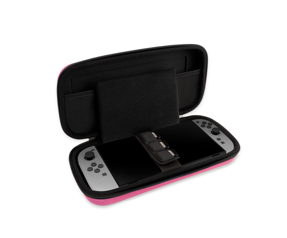 Pochette de transport rigide rose pour Nintendo Switch 2