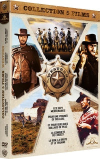 Collection 5 films Western : Les Sept mercenaires + Pour une poignée de dollars + Et pour quelques dollars de plus + La Conquête de l'ouest + Le Bon, la brute et le truand [DVD]