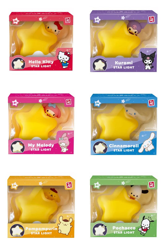YuMe Hello Kitty and Friends Bedside Light Series - Display de lampes de chevet Star Light (12 unités)