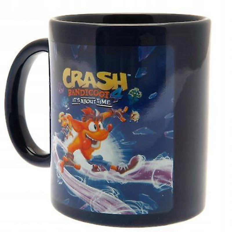 Crash Bandicoot 4 - Coffret cadeau : tasse, sous-verre et porte-clés "About Time"
