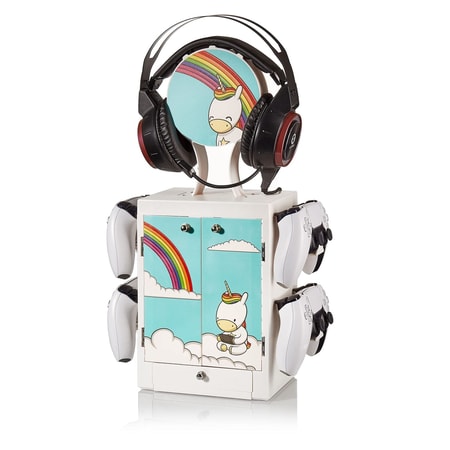 Numskull - Meuble de rangement Licorne pour gamer - flash vidéo
