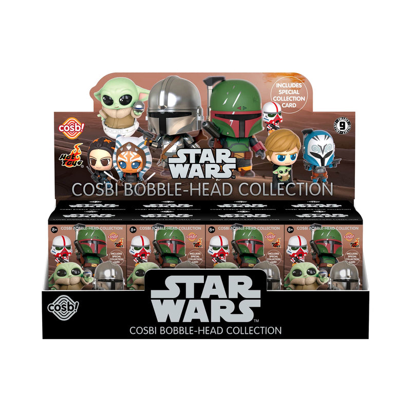 YuMe - Présentoir de figurines Cosbi Booble-Head Star Wars - Série 1 en boîtes surprises (8 boîtes)